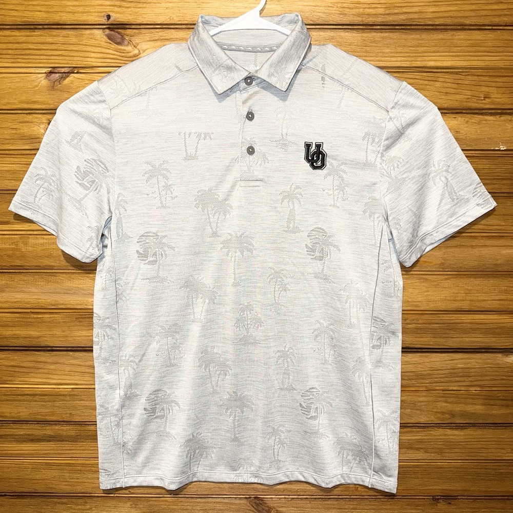 Tommy Bahama Oregon Ducks Shirt Mens Size Small Island Zone Golf Polo Gray